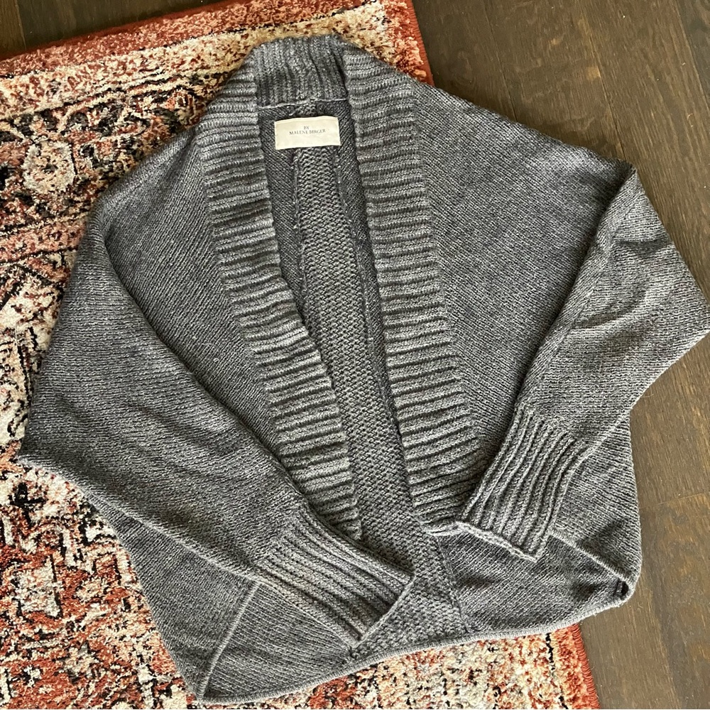 MALENE BIRGER Mohair Alpaca Wool Cocoon Cardigan